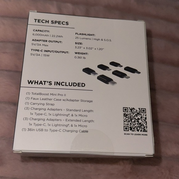 💙- New - | TotalBoost Mini Pro II 6,000mAh Universal Power Bank - Picture 9 of 10